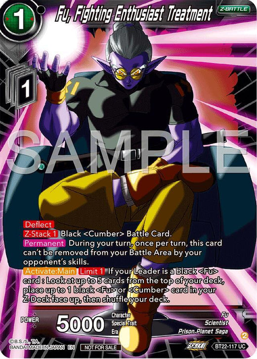 Fu, Fighting Enthusiast Treatment (Championship 2024 Finals Zenkai Pack) BT22-117 Promo Foil