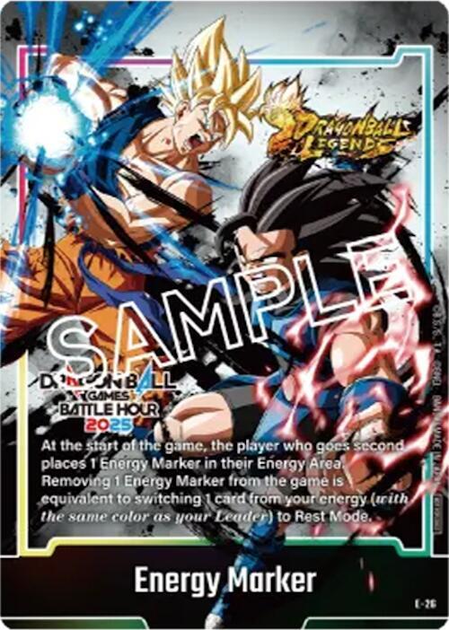 Marcador de energía (E-26) (Juego de cartas promocional Dragon Ball Games Battle Hour 2025) Holofoil