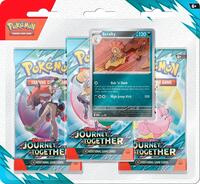 Pokemon: Journey Together 3 Pack Blister [Scrafty]