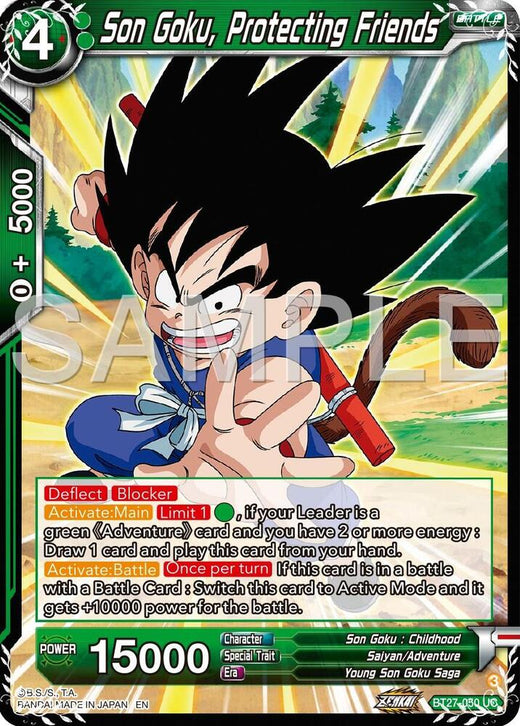 Son Goku, Protecting Friends BT27-050 Uncommon