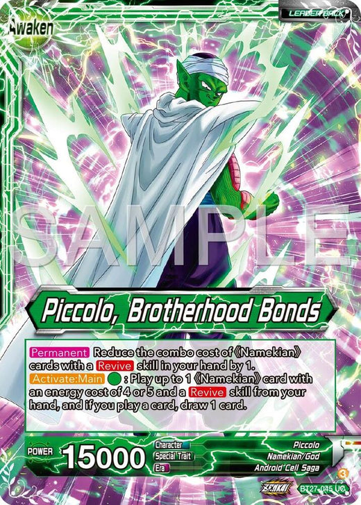 Piccolo // Piccolo, Brotherhood Bonds BT27-045 Uncommon