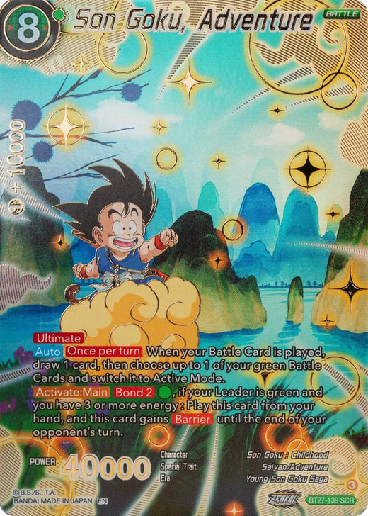 Son Goku, Adventure BT27-139 Secret Rare Foil