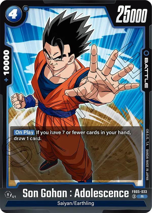 Son Gohan : Adolescencia FB05-033 R Foil