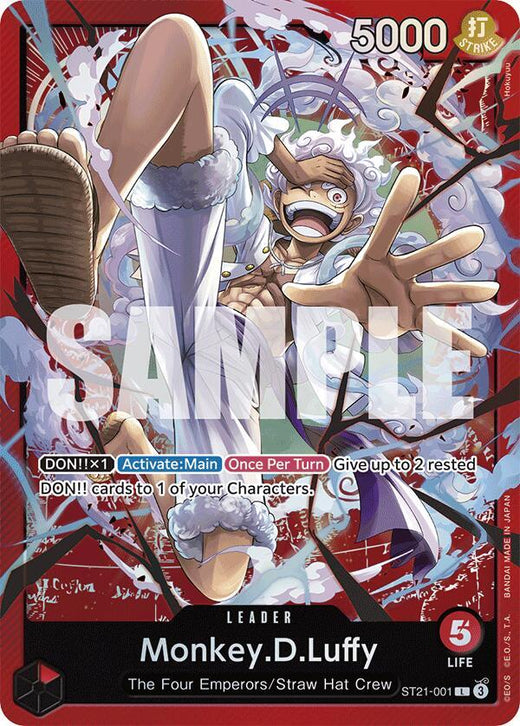 Monkey.D.Luffy (001) ST21-001 L Foil