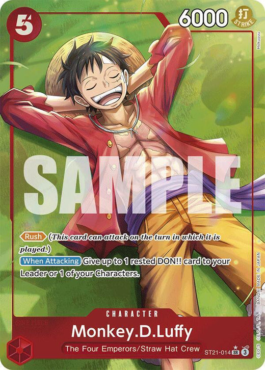 Monkey.D.Luffy (014) (Parallel) ST21-014 SR Foil