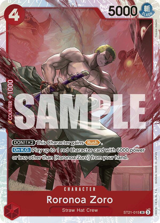 Roronoa Zoro ST21-015 SR Foil