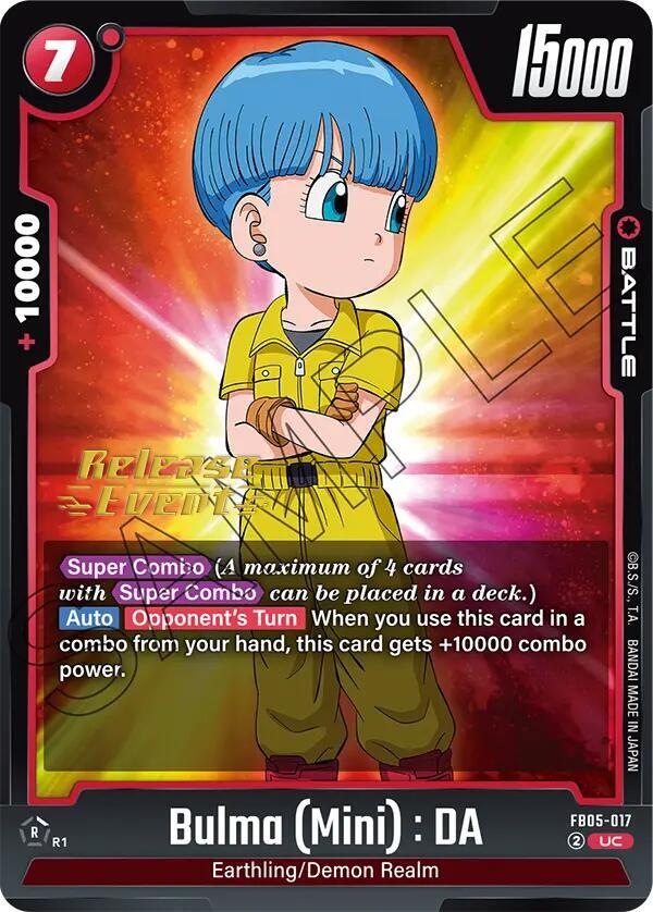 DBS Fusion World: New Adventure Release Event Cards Singles
