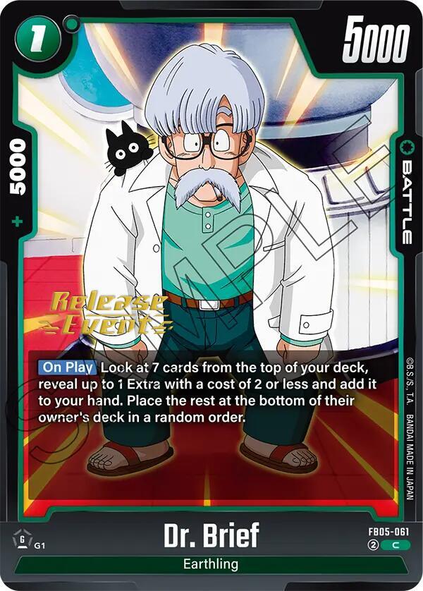 DBS Fusion World: New Adventure Release Event Cards Singles