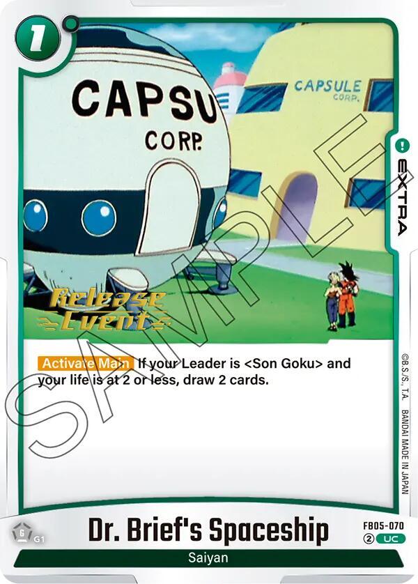 DBS Fusion World: New Adventure Release Event Cards Singles