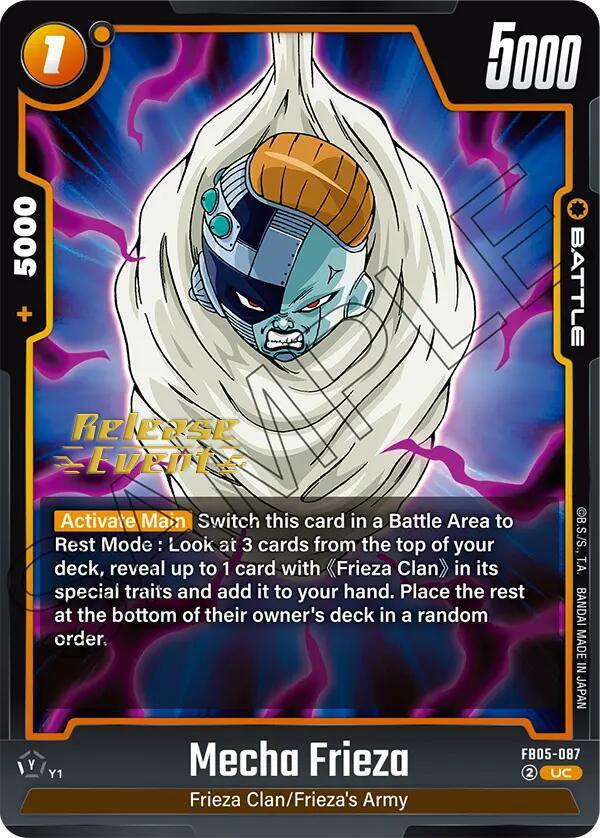 DBS Fusion World: New Adventure Release Event Cards Singles