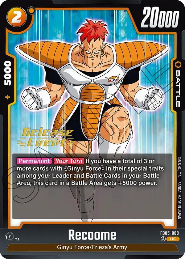 DBS Fusion World: New Adventure Release Event Cards Singles
