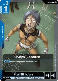 Kai's Resolve | Edition Beta | Common | Normal | #ST01-013