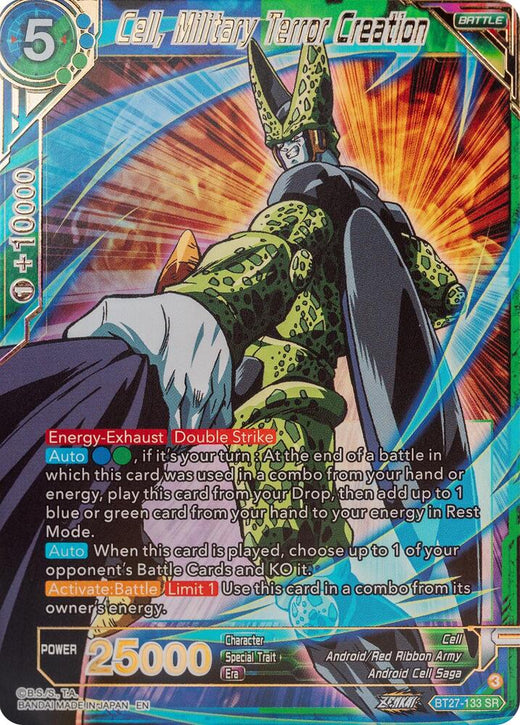 Cell, Military Terror Creation BT27-133 Super Rare Foil