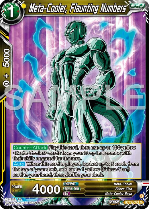 Meta-Cooler, Flaunting Numbers BT27-083 Common