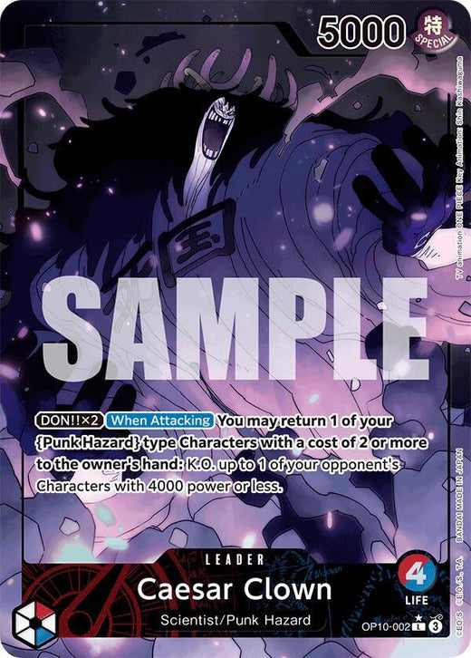 Caesar Clown (002) (Parallel) OP10-002 L Foil