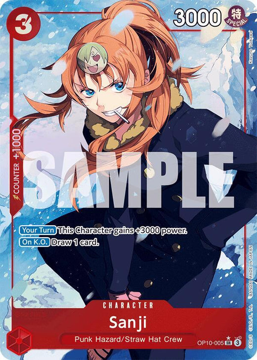 Sanji (Parallel) OP10-005 SR Foil