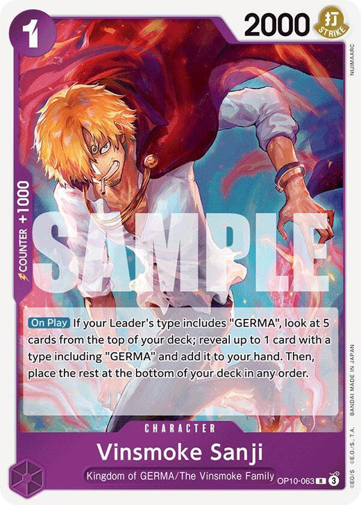 Vinsmoke Sanji OP10-063 R Foil