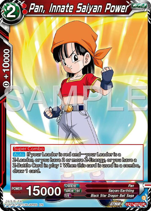 Pan, Innate Saiyan Power BT27-023 Uncommon