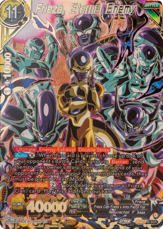 Frieza, Eternal Enemy BT27-140 Secret Rare Foil