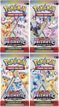 Pokemon: Prismatic Evolutions Booster Pack Art Bundle [Set of 4]