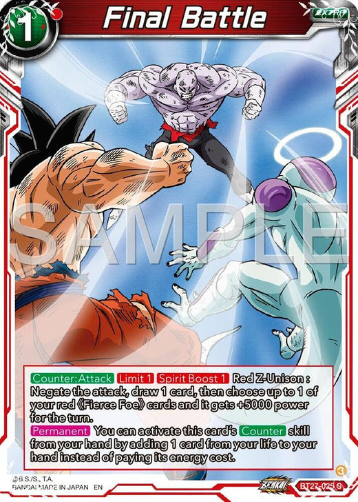 Final Battle BT27-025 Common