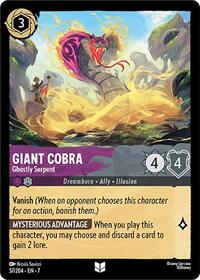 Giant Cobra - Ghostly Serpent 57/204 Uncommon