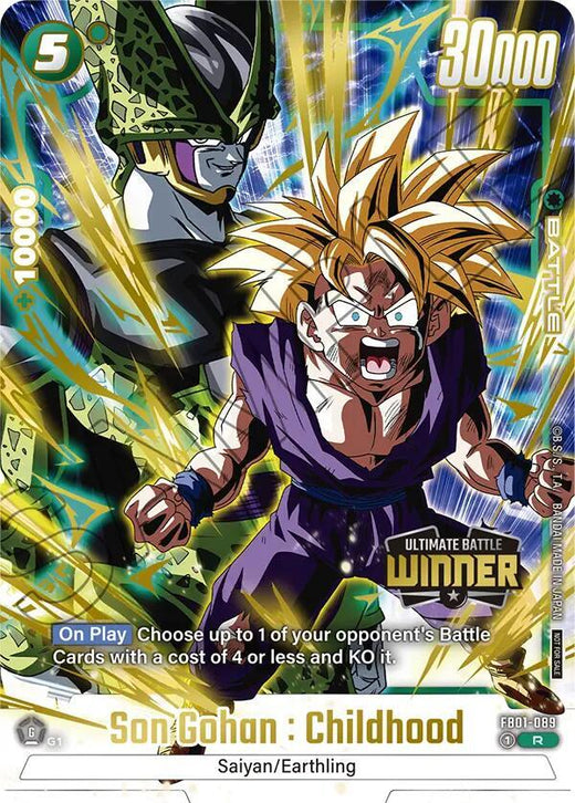 Son Gohan : Childhood - FB01-089 (Ganador de la Batalla Definitiva) FB01-089 R Foil