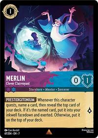 Merlin - Clever Clairvoyant 67/204 Rare