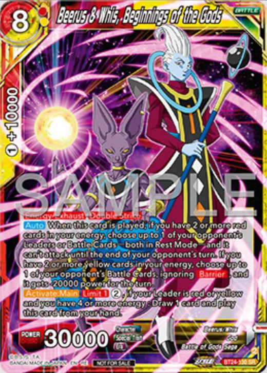 Beerus & Whis, Beginnings of the Gods (Deluxe Pack 2025 Vol.1) BT24-130 Promo