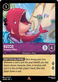 Kuzco - Temporary Whale 45/204 Rare