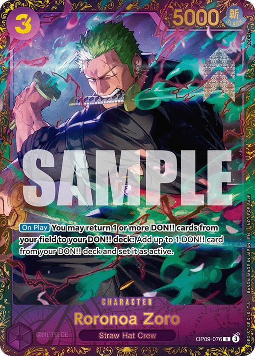 Roronoa Zoro (Championship 25-26 Regionals Season 1) OP09-076 R Foil