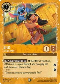 Lilo - Escape Artist | Disney Lorcana Promo Cards | Promo | Holofoil | #25