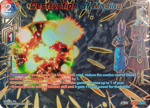 Destruction of Mogina (Gold-Stamped) BT27-113 Common Foil