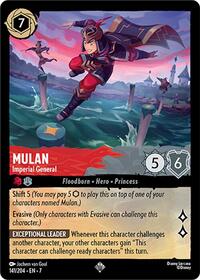 Mulan - Imperial General 141/204 Super Rare