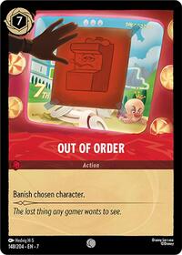 Out of Order 148/204 Common