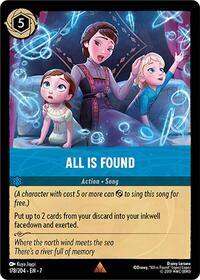 All Is Found 178/204 Rare