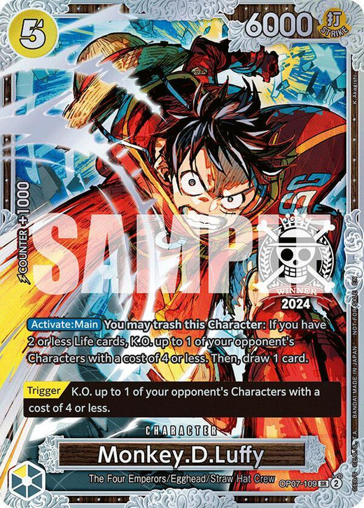 Monkey.D.Luffy (Championship 2024 World Final 2nd Place) OP07-109 SR