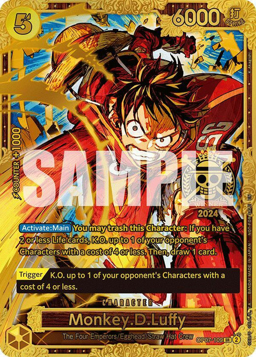 Monkey.D.Luffy (Championship 2024 World Final 1st Place) OP07-109 SR