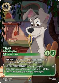 Tramp - Enterprising Dog (Enchanted) 212/204 Enchanted Holofoil
