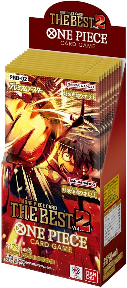 JAPANESE ONE PIECE Card Game Premium Booster ONE PIECE CARD THE BEST Vol. 2 [PRB-02] (BOX) 10 Pack