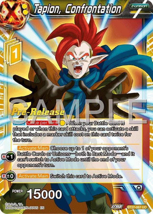Tapion, Confrontation BT27-067 Uncommon