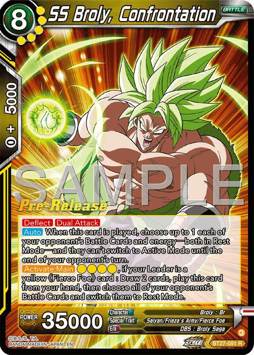 SS Broly, Confrontation BT27-091 Rare