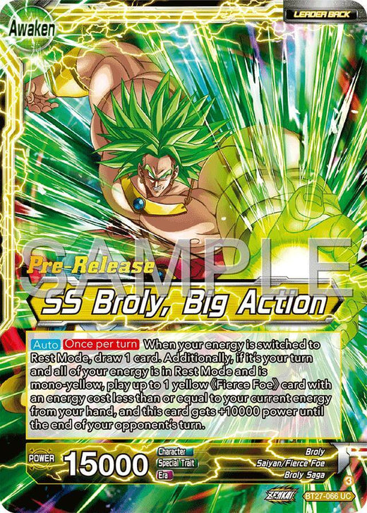 Broly // SS Broly, Big Action BT27-066 Uncommon