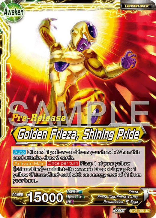 Frieza // Golden Frieza, Shining Pride BT27-065 Uncommon