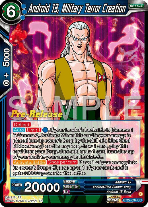 Android 13, Military Terror Creation BT27-034 Uncommon