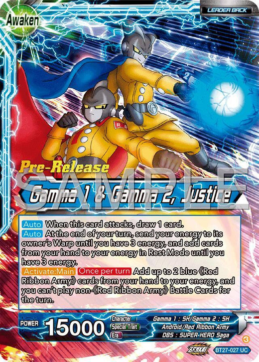 Gamma 2 // Gamma 1 & Gamma 2, Justice BT27-027 Uncommon