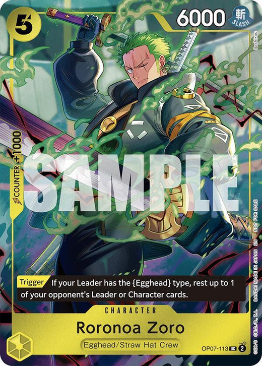 Roronoa Zoro (One Piece Day Dallas 2025) OP07-113 UC Foil