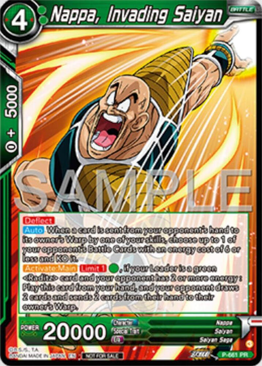 Nappa, Invading Saiyan (Deluxe Pack 2025 Vol.1) P-661 Promo
