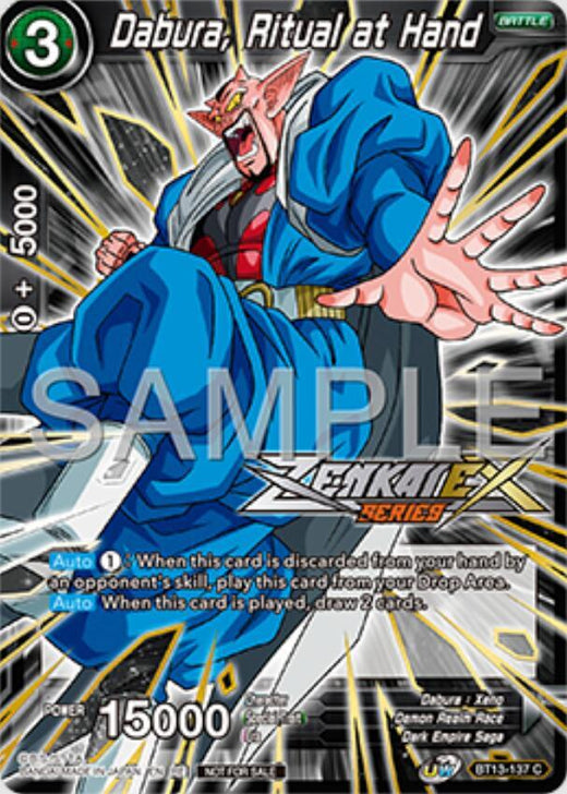 Dabura, Ritual at Hand (Event Pack 16) BT13-137 Promo Foil