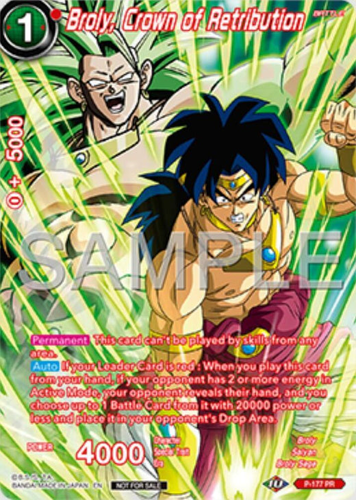 Broly, Crown of Retribution (Premium Alt-Art Set 2025 Vol.1) P-177 Promo Foil